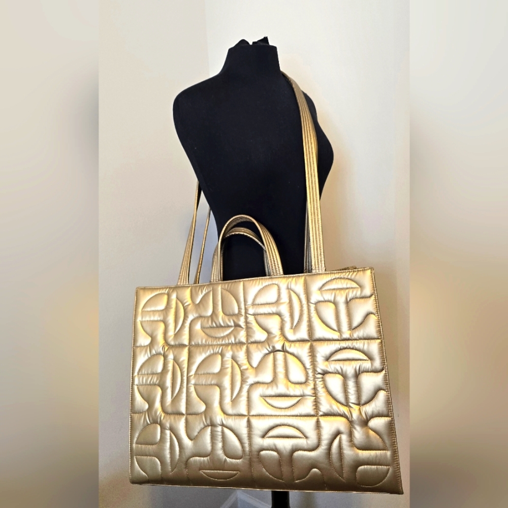 Gold Telfar x Moose Knuckles Large Bag
